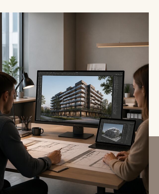 3D визуализация архитектуры и объектов строительства в Новодвинске