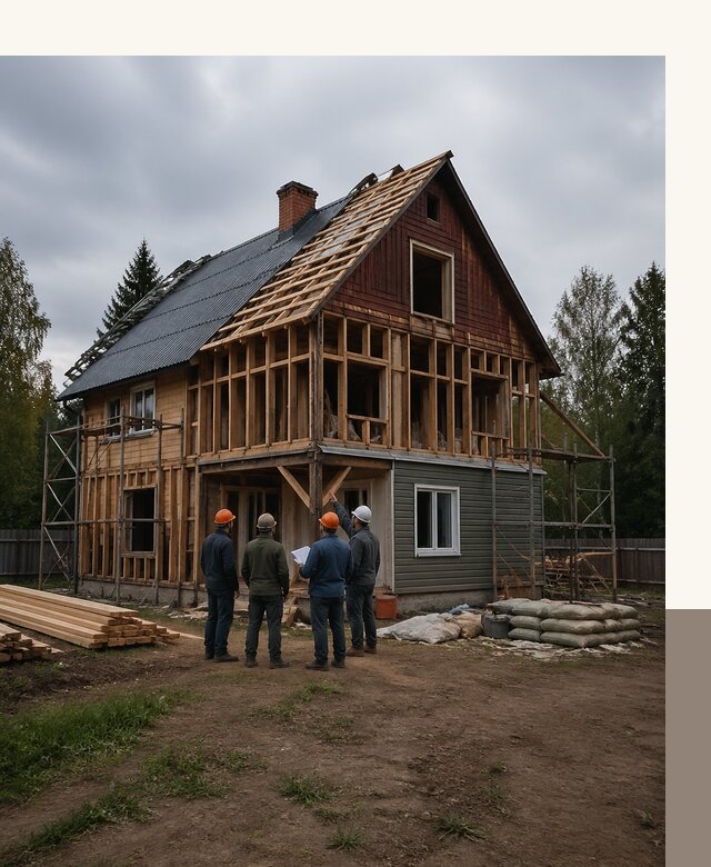 Реконструкция дачного дома в Новодвинске под ключ с проектом